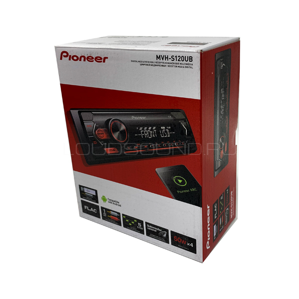 Pioneer MVH-S120UB | Автомагнитола 1DIN Pioneer MVH-S120UB - LOUD SOUND