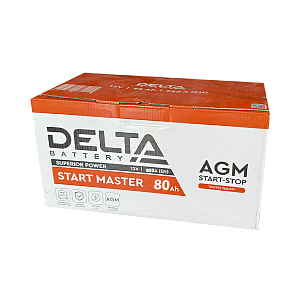 Delta Start Master 6CT-80 AGM 800EN  80Ач Обратная