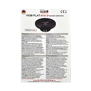 Audio System R08 FLAT EVO3 8" D4