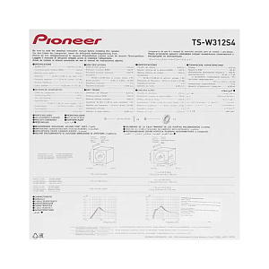 Pioneer TS-W312S4 12" S4