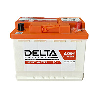 Delta Start Master 6CT-80 AGM 800EN  80Ач Обратная